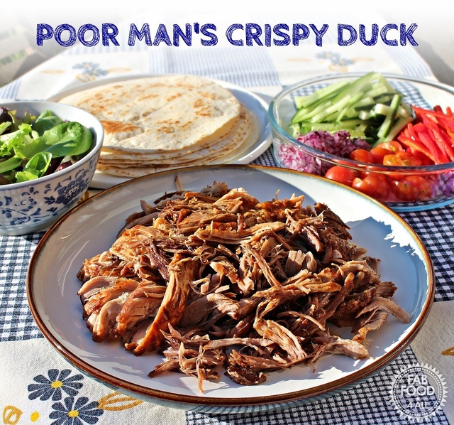 Poor Man’s Crispy Duck (Pulled Hoisin Pork Tortillas)