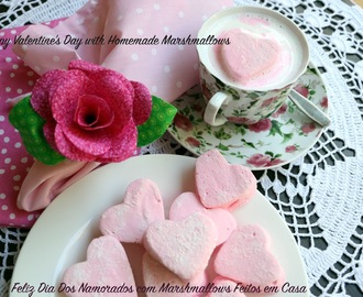 Valentine's Day Marshmallows Recipe - Receita de Marshmallows para o Dia dos Namorados
