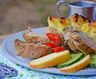 Marokkói fűszeres karaj csőben sült karfiollal - paleo