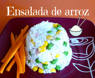 Ensalada de arroz con atún-Recetas para el verano fáciles y rápidas ,riquísima y saludable
