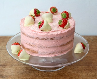 strawberry and coconut cake