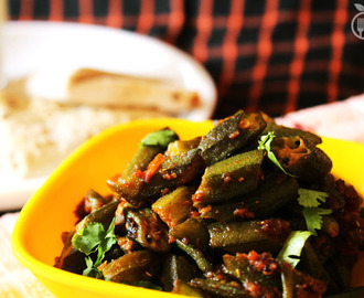 Indian Dry Spicy Okra | Bhindi Masala Recipe