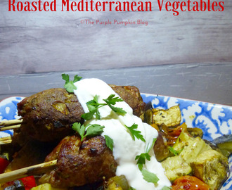 Lamb Koftas with Roasted Mediterranean Vegetables