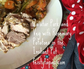 Za’atar Pork Loin with Rosemary Potatoes - Instant Pot / Pressure cooker