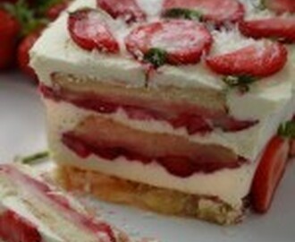 Strawberries and Cream Semifreddo Recipe