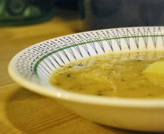 Libanesisk linssoppa med potatis