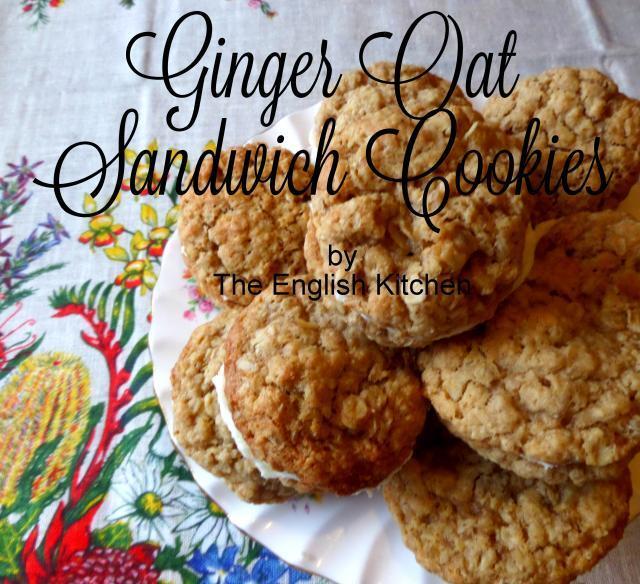 Lime Filled Ginger Oat Biscuits/Cookies