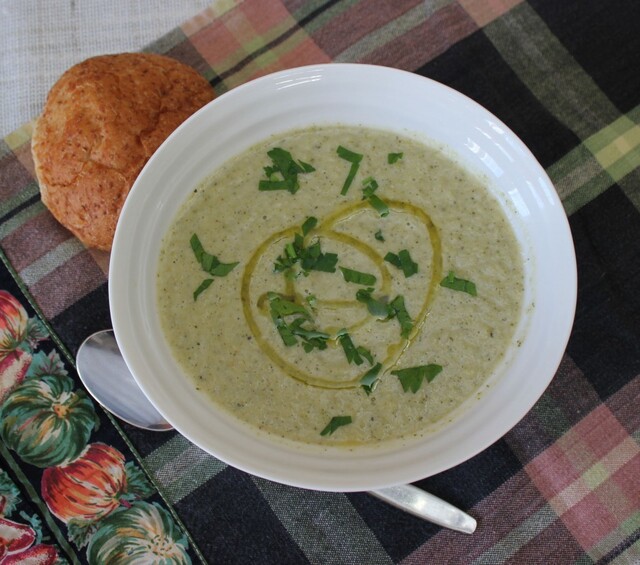 Roasted Fennel and Broccoli Soup