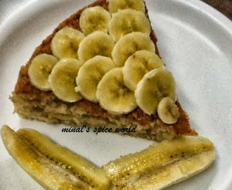 Banana and walnut eggless cake
