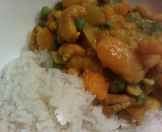 butternut squash and cashew curry