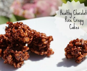 Healthy Chocolate Rice Crispy Cakes
