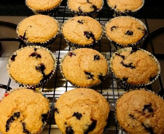 Wholemeal Blueberry Buttermilk Muffins