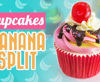 CUPCAKES BANANA SPLIT | Combinación de sabores deliciosa | Quiero Cupcakes!