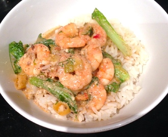 Prawn and Pak Choi Quick Coconut Curry