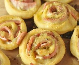 Hot Ham and Cheese Roll- Ups with Dijon Butter Glaze – Low Carb, Gluten Free