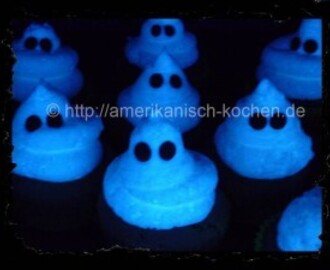 Halloween-Special 2013 Teil 8 „Geister-Cupcakes“ (leuchten im Schwarzlicht)