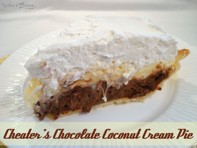 Cheater's Chocolate Coconut Cream Pie