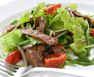 Biefstuk salade met truffeldressing