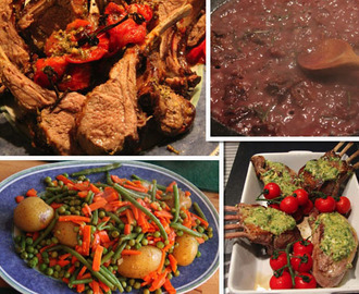 12. Tag: Jamie Oliver 30 Minuten - Frühlingslamm,Gemüseplatte, Minzsauce, Rotweinjus & Schokoladenfondue