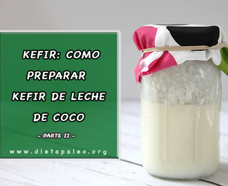 Como preparar kefir de leche de coco