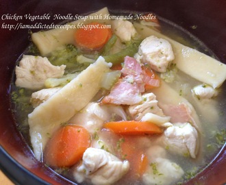Chicken Vegetable Soup with Homemade Noodles