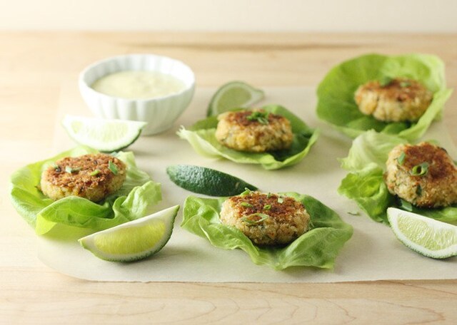 Classic Crab Cakes with Spicy Lime Mayo