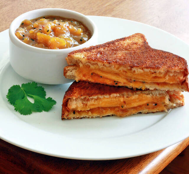 Grilled Cheese and Chutney Sandwiches