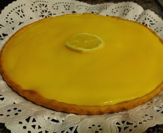 Tarta de limón con lemon curd