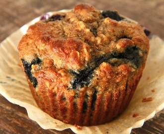 . blueberry banana breakfast muffins .