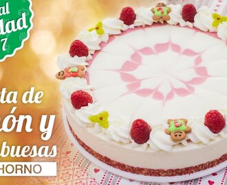 TARTA DE LIMÓN Y FRAMBUESAS SIN HORNO  | ESPECIAL NAVIDAD | Quiero Cupcakes!