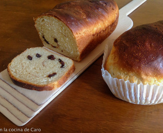 Pan con pasas de uva  para el desayuno /  Raisin  Bread #BreadBakers