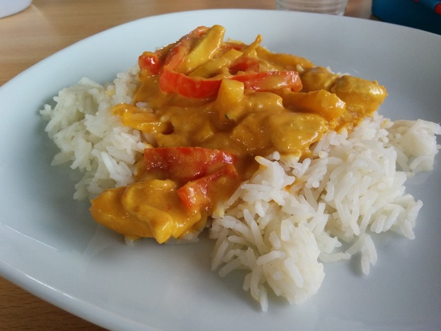 Mango kip curry