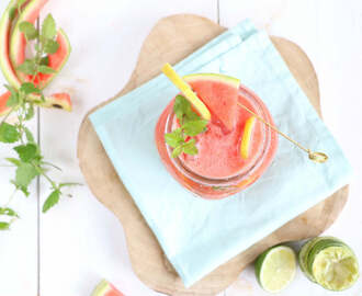Watermeloen limonade (zonder suiker)