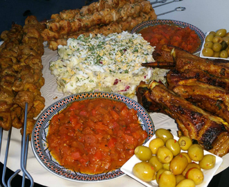Marokkaans vleesschotel