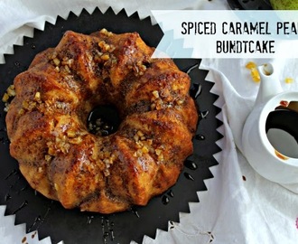 Spiced Caramel and Pear Bundt Cake  #BundtBakers