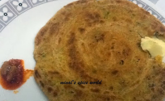 Rajasthani besan paratha( Gram flour stuffed flat bread )