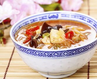 Chinese soep met tofu