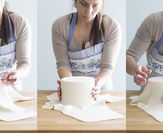 Como forrar una tarta con fondant: paso a paso