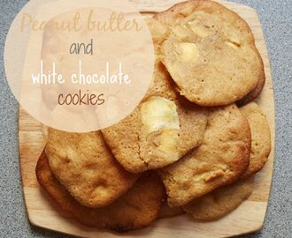 Recipe - Peanut butter & white chocolate cookies #GBBOBloggers2015
