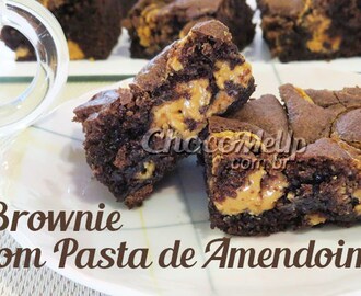 Brownie de Chocolate com Pasta de Amendoim