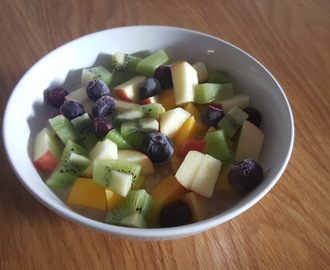 Lekker stevig ontbijt: Havermout met fruit