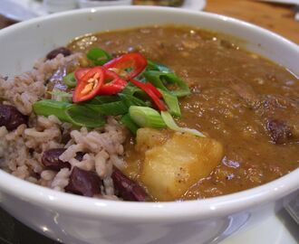 Caribbean Curry Mutton and Gungo Peas