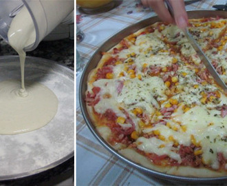 Pizza de Liquidificador Fácil