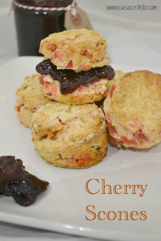 Easy Cherry Scones #Bakeoftheweek