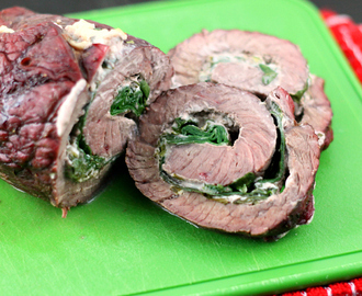 Easy Pinwheel Steaks with Spinach and Cream Cheese
