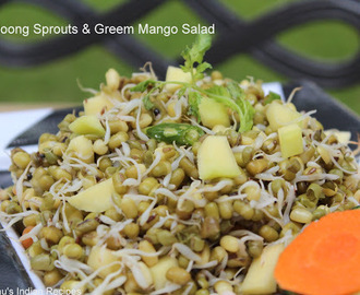 Moong sprouts & green mango (Kosambari) salad