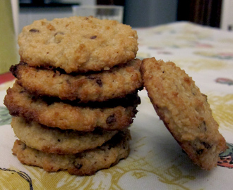 Cookies al cocco e cioccolato, senza burro nè uova: Chocolate coconut cookies