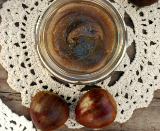 crema dulce de castañas | homemade chestnut spread