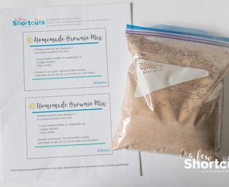 Homemade Brownie Mix with Free Printable Labels