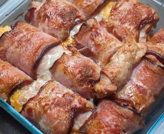 Baked bacon wrapped chicken